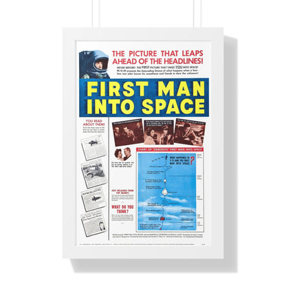 FIRST MAN INTO SPACE (TEASER) 1959 - Framed Movie Poster-16″ x 24″-The Sticker Space