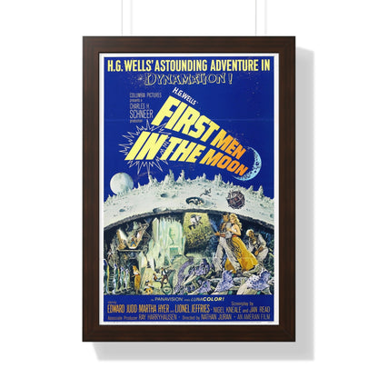 FIRST MEN IN THE MOON 1964 - Framed Movie Poster-16″ x 24″-The Sticker Space