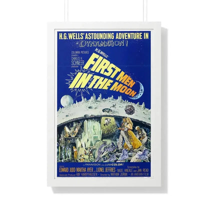 FIRST MEN IN THE MOON 1964 - Framed Movie Poster 20" x 30" White - The Sticker Space