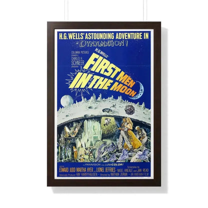 FIRST MEN IN THE MOON 1964 - Framed Movie Poster - The Sticker Space