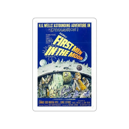 FIRST MEN IN THE MOON 1964 Movie Poster STICKER Vinyl Die-Cut Decal 6 Inch - The Sticker Space
