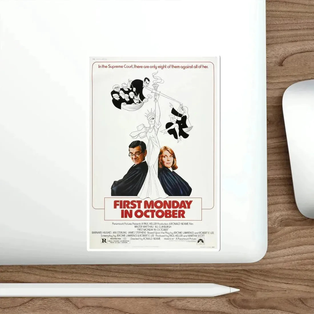 First Monday in October 1981 Movie Poster STICKER Vinyl Die-Cut Decal - The Sticker Space