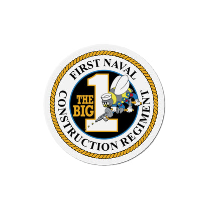 First Naval Construction Regiment (U.S. Navy) Die-Cut Magnet-5" x 5"-The Sticker Space