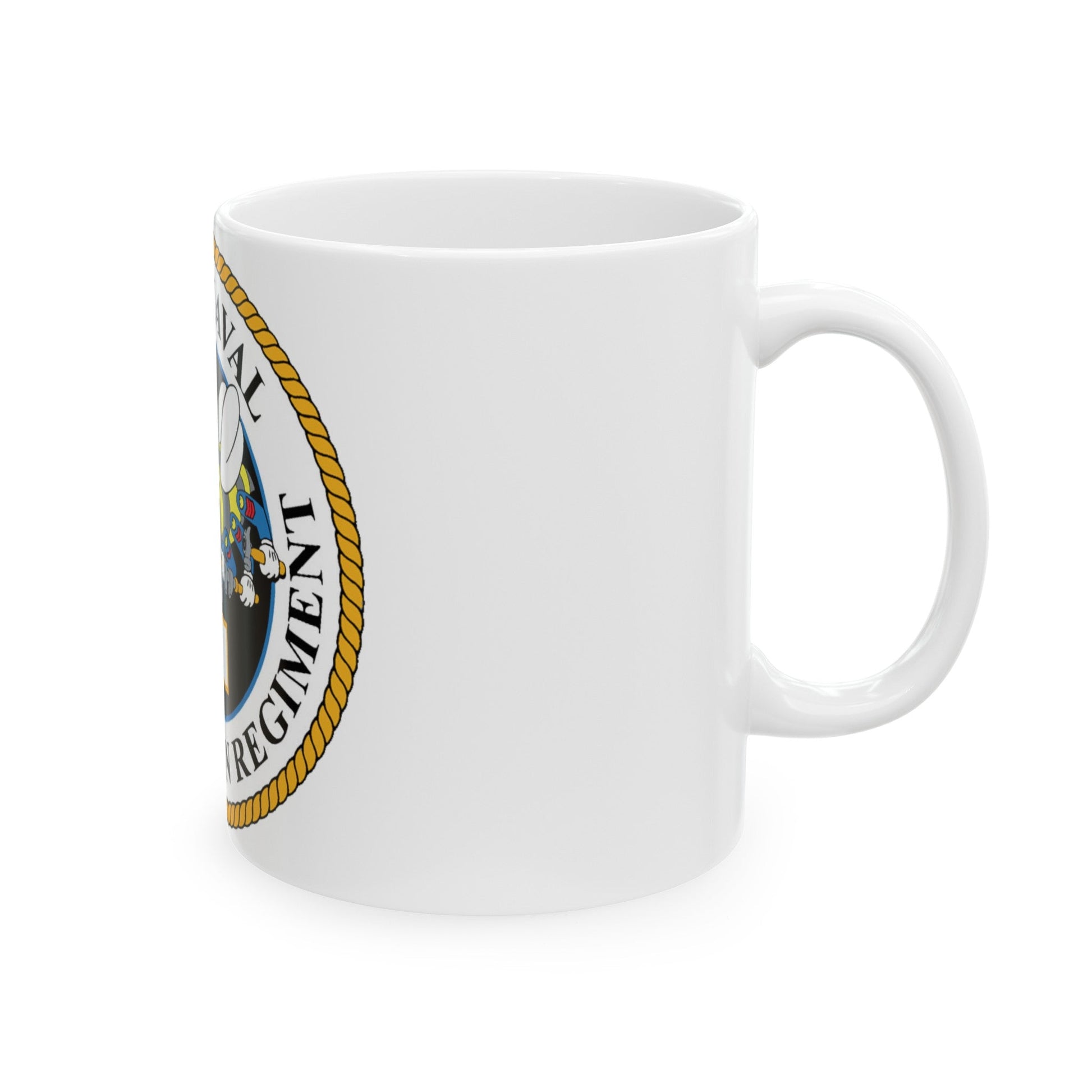 First Naval Construction Regiment (U.S. Navy) White Coffee Mug-The Sticker Space