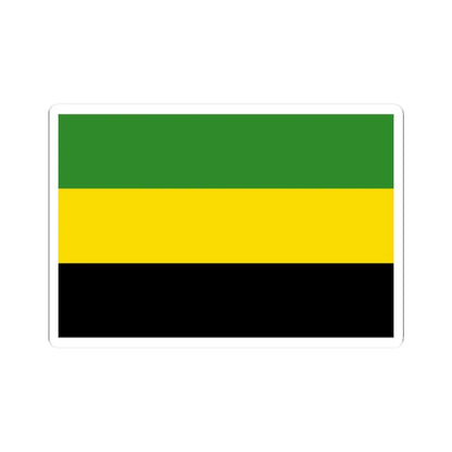 First proposed flag of Jamaica (Jamaica) STICKER Vinyl Kiss-Cut Decal 2 Inch White - The Sticker Space