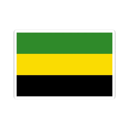 First proposed flag of Jamaica (Jamaica) STICKER Vinyl Kiss-Cut Decal 4 Inch White - The Sticker Space