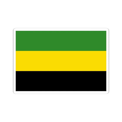 First proposed flag of Jamaica (Jamaica) STICKER Vinyl Kiss-Cut Decal 6 Inch White - The Sticker Space