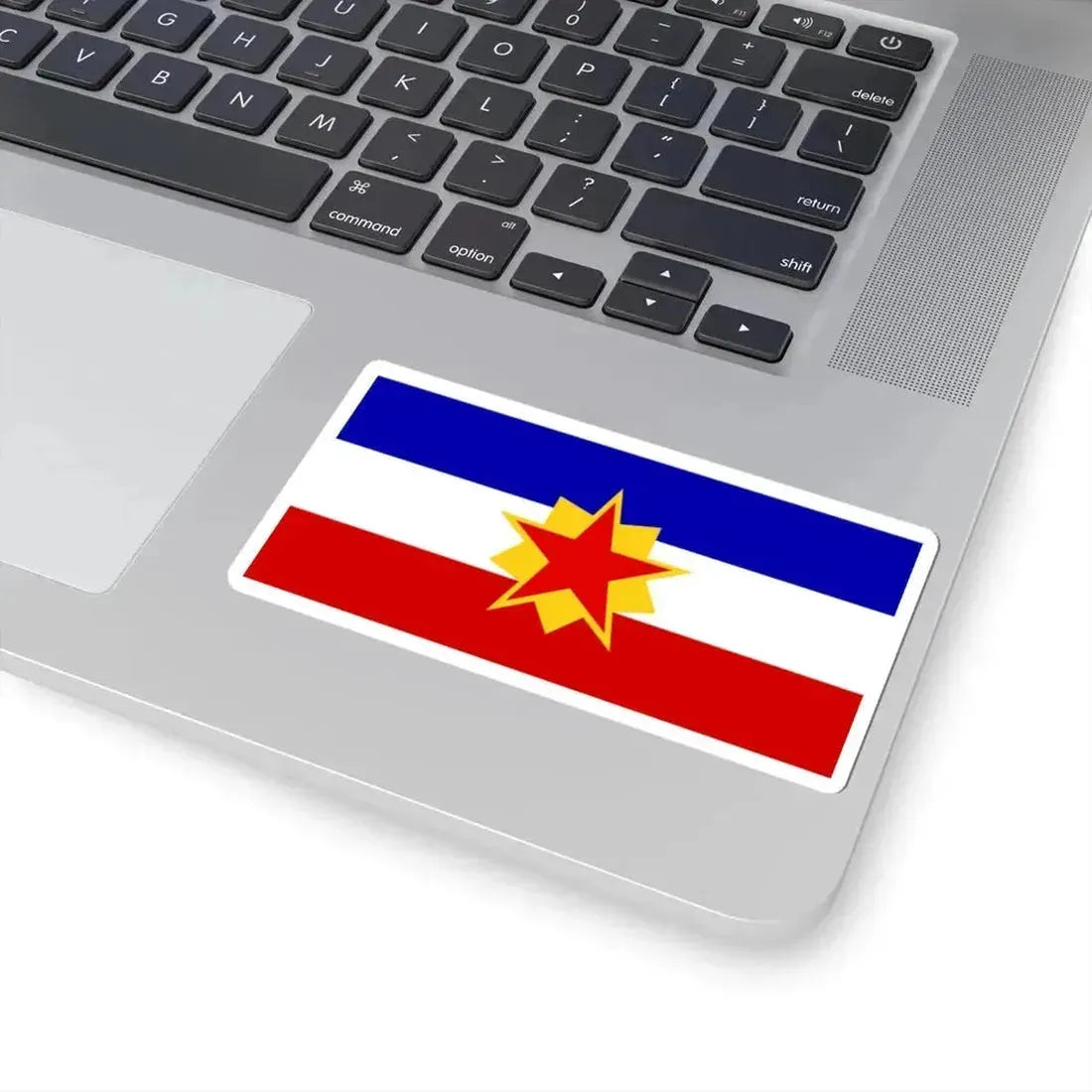 First Proposed Flag of the Peoples Republic of Bosnia and Herzegovina (Bosnia and Herzegovina) STICKER Vinyl Kiss-Cut Decal - The Sticker Space