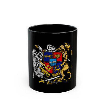 First Republic of Armenia Emblem - Black Coffee Mug-11oz-The Sticker Space