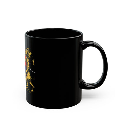 First Republic of Armenia Emblem - Black Coffee Mug-The Sticker Space