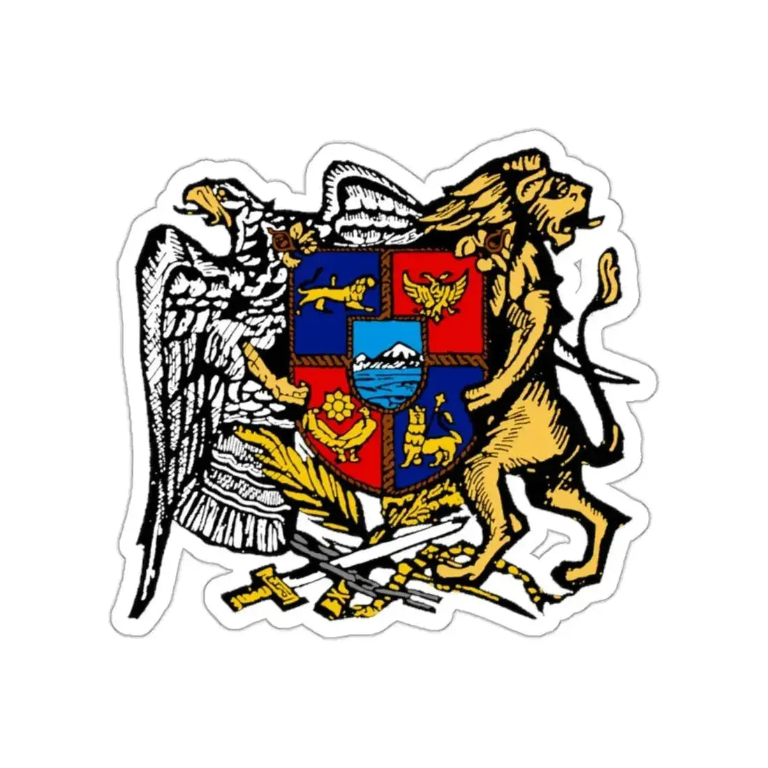 First Republic of Armenia Emblem STICKER Vinyl Die-Cut Decal - The Sticker Space