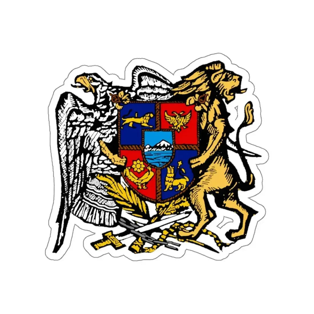 First Republic of Armenia Emblem STICKER Vinyl Die-Cut Decal - The Sticker Space