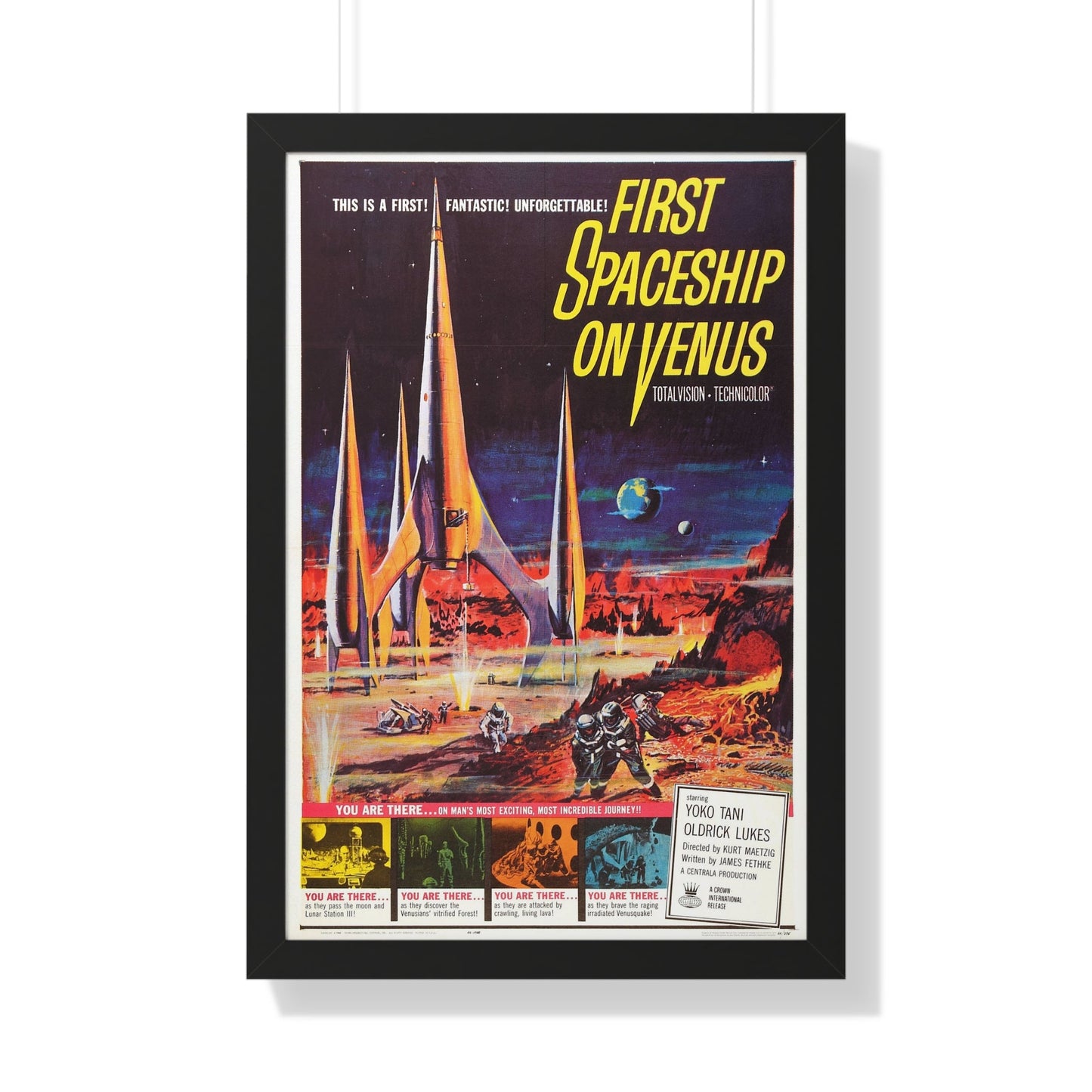 FIRST SPACESHIP ON VENUS 1960 - Framed Movie Poster-20" x 30"-The Sticker Space