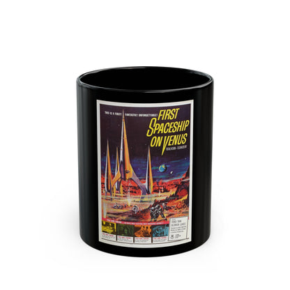 FIRST SPACESHIP ON VENUS 1960 Movie Poster - Black Coffee Mug-11oz-The Sticker Space