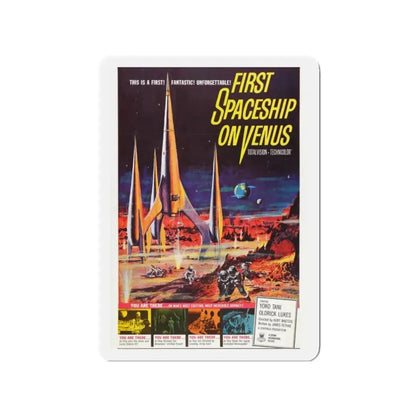 FIRST SPACESHIP ON VENUS 1960 Movie Poster - Refrigerator Magnet 2 Inch - The Sticker Space