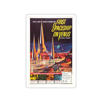 FIRST SPACESHIP ON VENUS 1960 Movie Poster STICKER Vinyl Die-Cut Decal-5 Inch-The Sticker Space