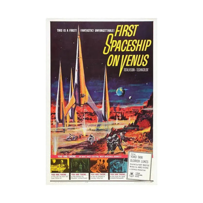 FIRST SPACESHIP ON VENUS 1960 - Paper Movie Poster - The Sticker Space