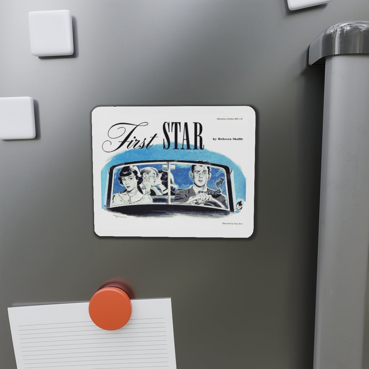 First Star, Chatelaine, October 1949 (Magazine Illustration) Refrigerator Magnet-The Sticker Space