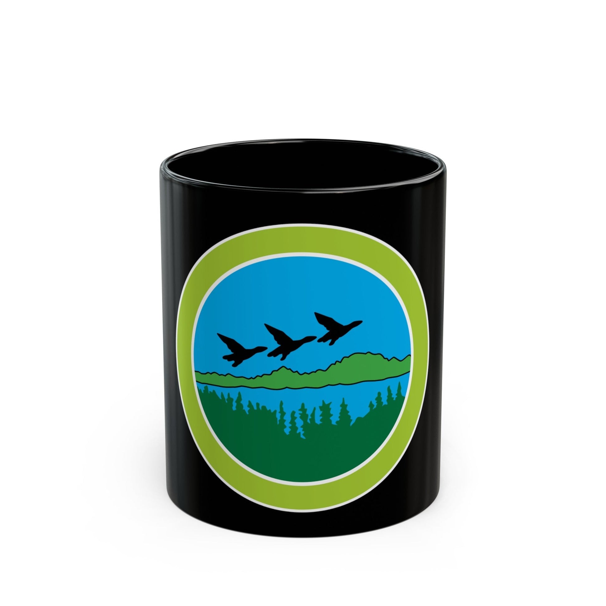 Fish and Wildlife Management (Boy Scout Merit Badge) Black Coffee Mug-11oz-The Sticker Space