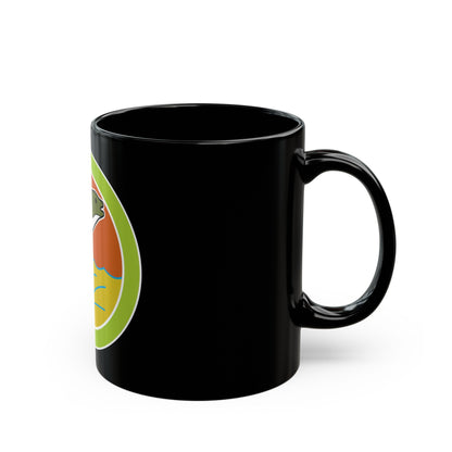 Fishing (Boy Scout Merit Badge) Black Coffee Mug-The Sticker Space