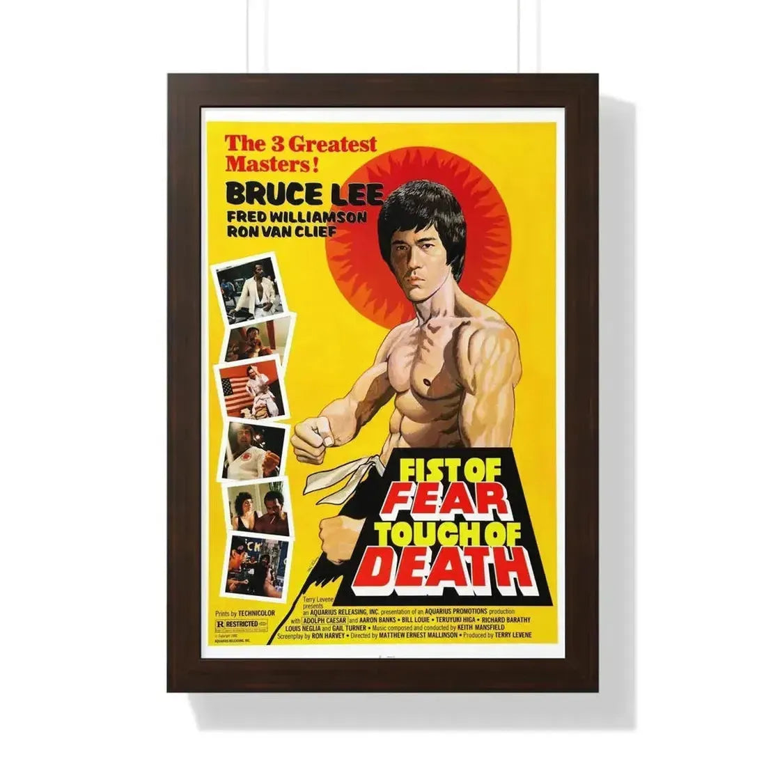 FIST OF FEAR TOUCH OF DEATH 1980 - Framed Movie Poster - The Sticker Space