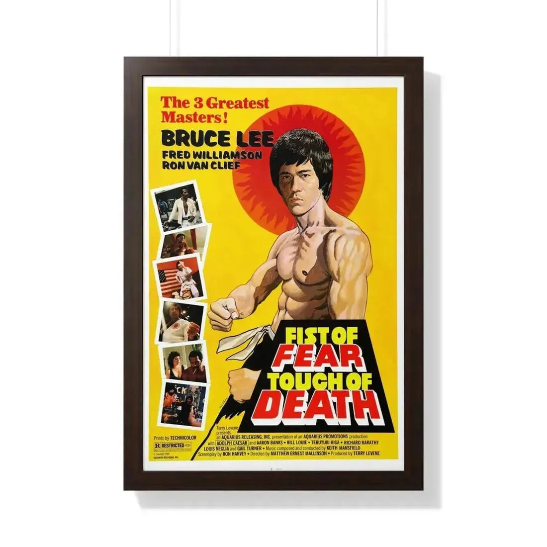 FIST OF FEAR TOUCH OF DEATH 1980 - Framed Movie Poster - The Sticker Space