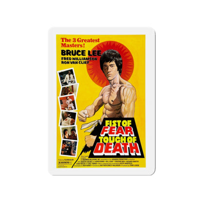 FIST OF FEAR TOUCH OF DEATH 1980 Movie Poster - Die-Cut Magnet-2" x 2"-The Sticker Space