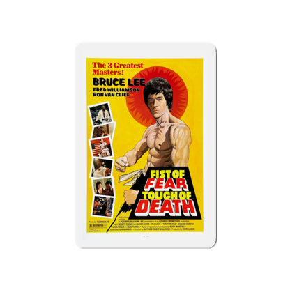 FIST OF FEAR TOUCH OF DEATH 1980 Movie Poster - Die-Cut Magnet-5" x 5"-The Sticker Space