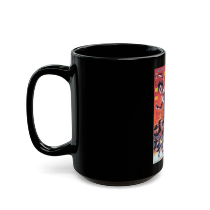 FIST OF FURY 1972 Movie Poster - Black Coffee Mug-The Sticker Space