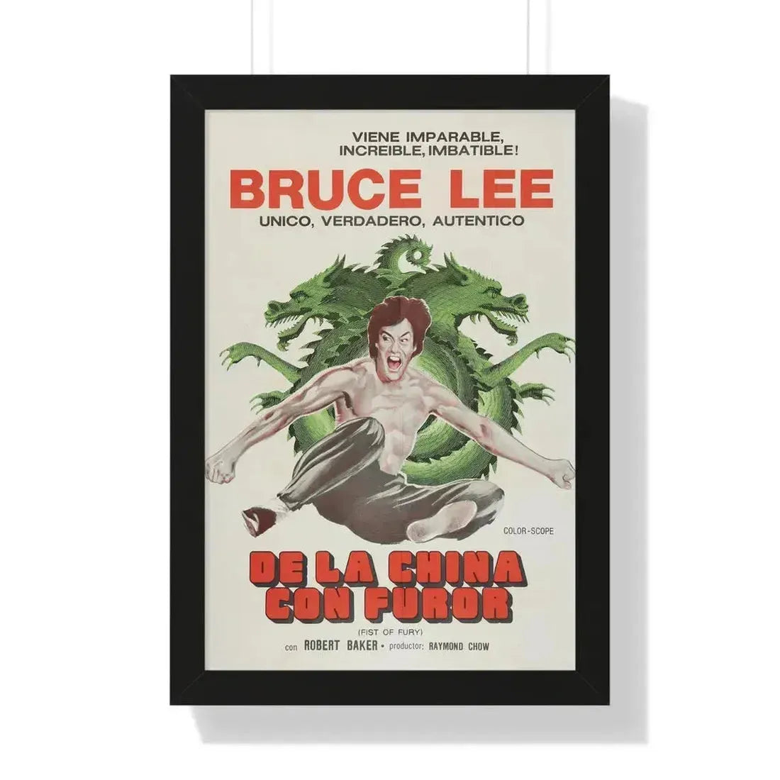 FIST OF FURY (2) 1972 - Framed Movie Poster 16″ x 24″ Black - The Sticker Space