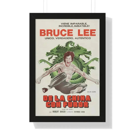 FIST OF FURY (2) 1972 - Framed Movie Poster 16″ x 24″ Black - The Sticker Space
