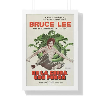 FIST OF FURY (2) 1972 - Framed Movie Poster 16″ x 24″ White - The Sticker Space