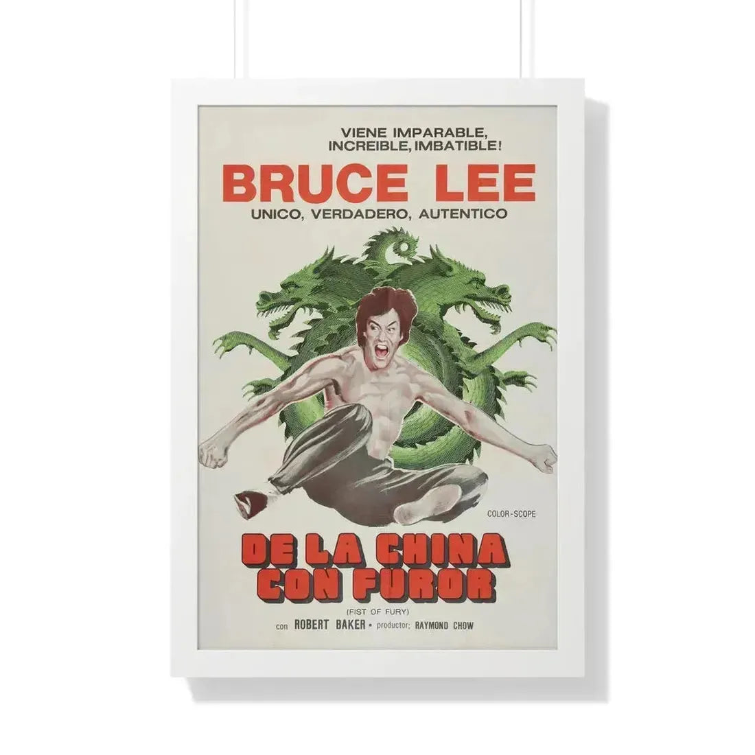 FIST OF FURY (2) 1972 - Framed Movie Poster 20" x 30" White - The Sticker Space