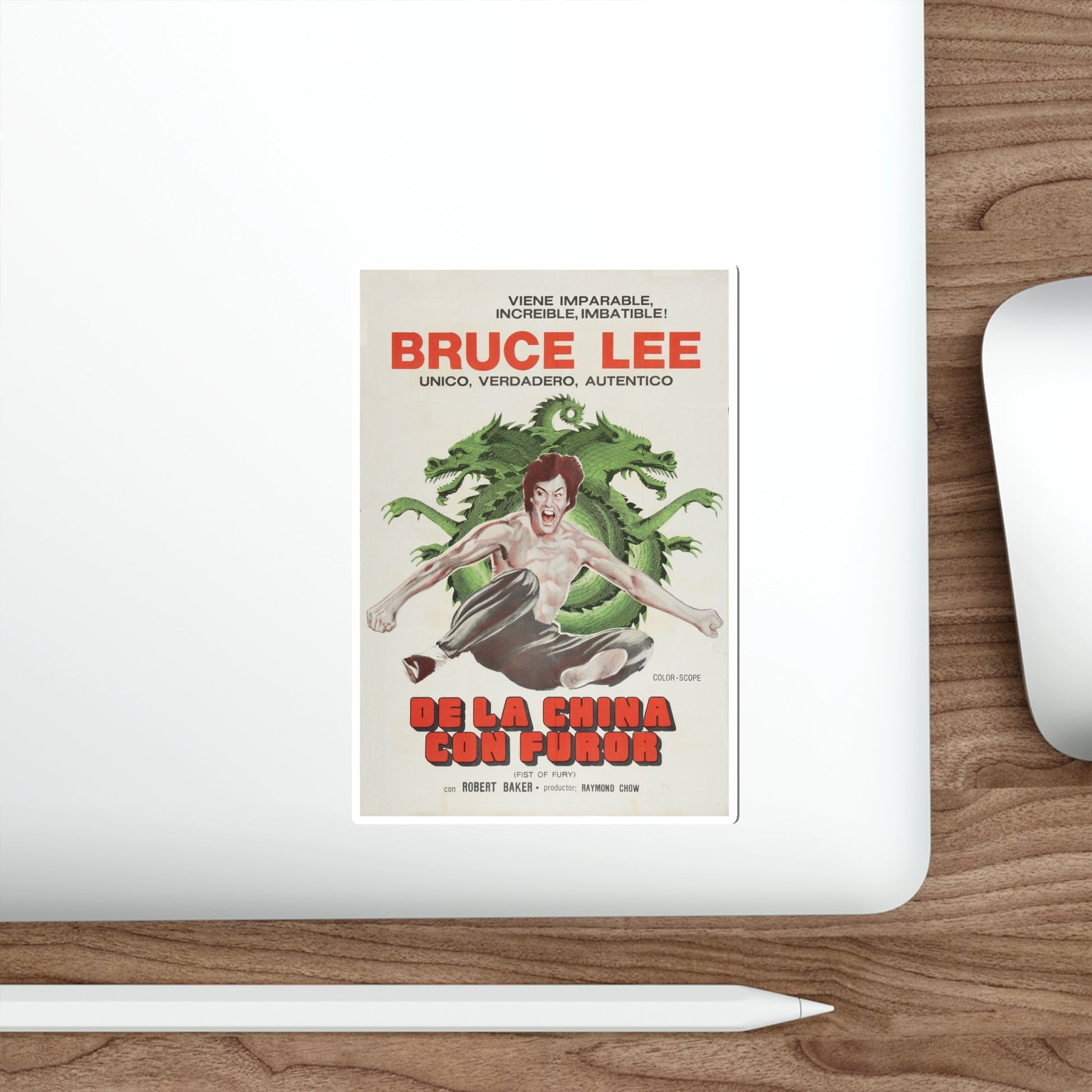 FIST OF FURY (2) 1972 Movie Poster STICKER Vinyl Die-Cut Decal-The Sticker Space