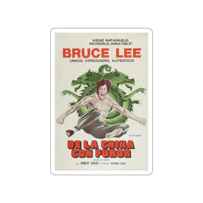 FIST OF FURY (2) 1972 Movie Poster STICKER Vinyl Die-Cut Decal - The Sticker Space