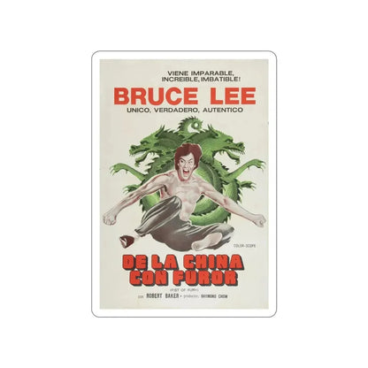 FIST OF FURY (2) 1972 Movie Poster STICKER Vinyl Die-Cut Decal - The Sticker Space