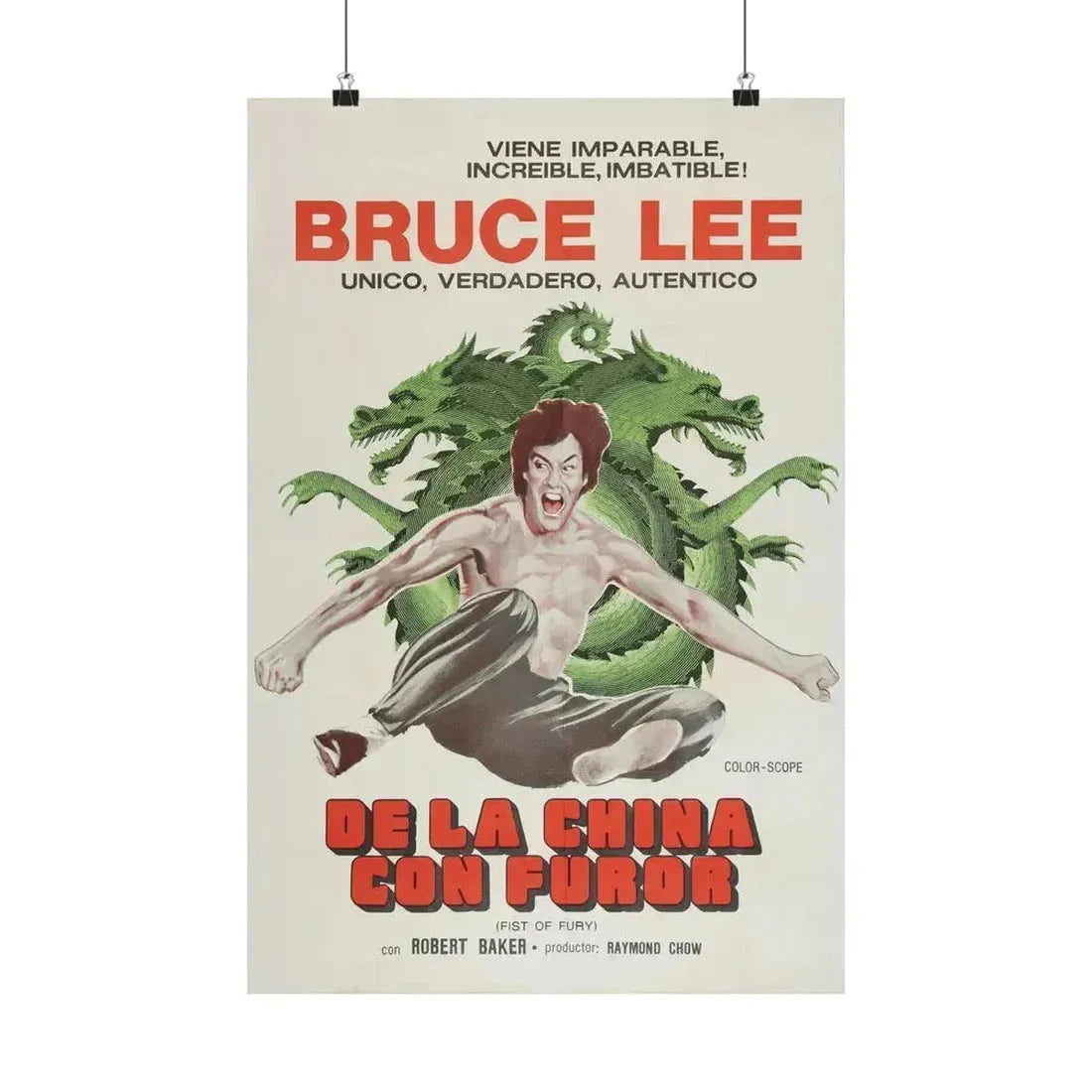 FIST OF FURY (2) 1972 - Paper Movie Poster 16″ x 24″ Matte - The Sticker Space