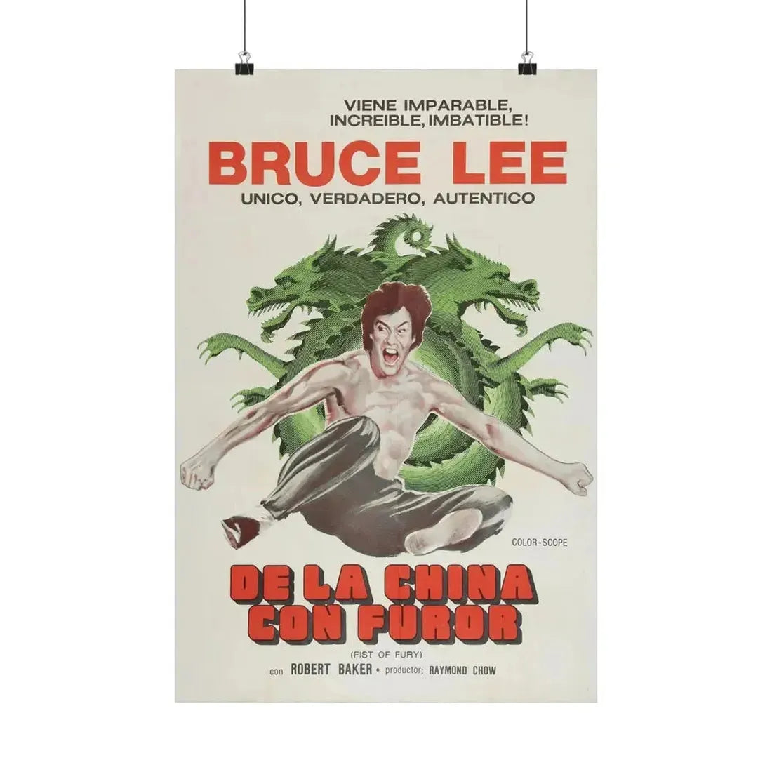 FIST OF FURY (2) 1972 - Paper Movie Poster - The Sticker Space