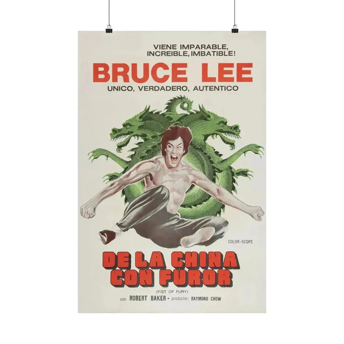 FIST OF FURY (2) 1972 - Paper Movie Poster - The Sticker Space