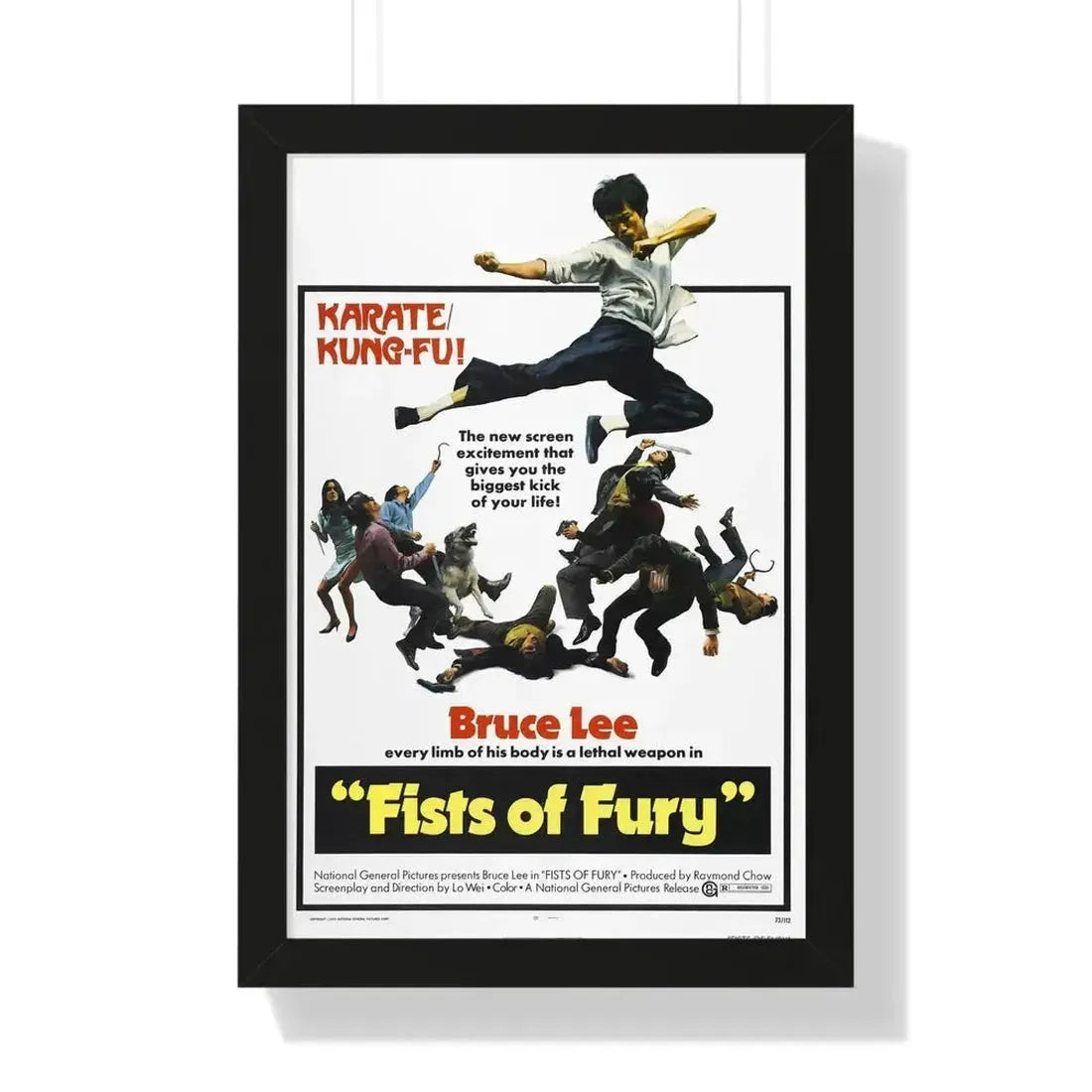 FIST OF FURY (3) 1972 - Framed Movie Poster - The Sticker Space