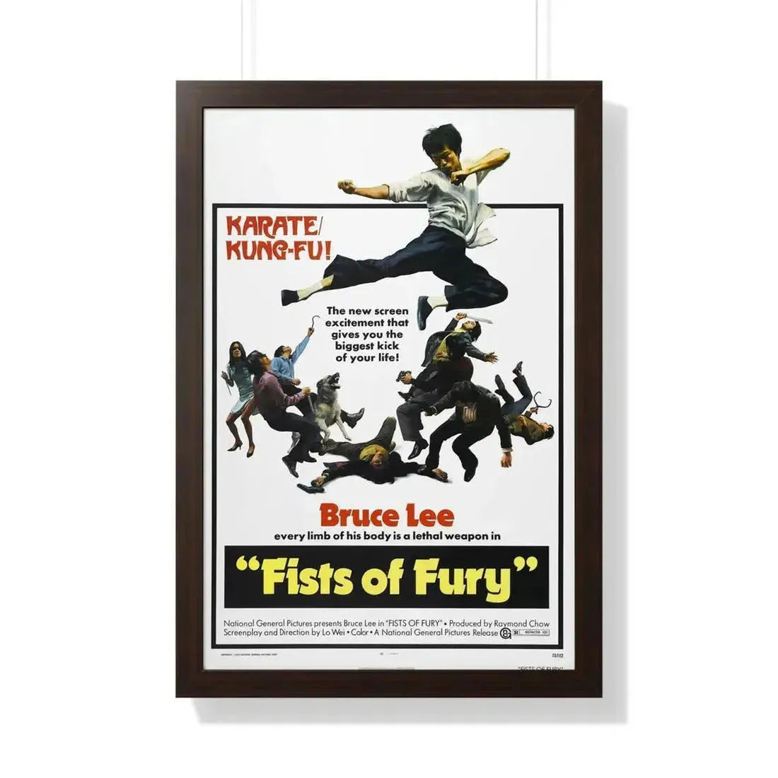 FIST OF FURY (3) 1972 - Framed Movie Poster - The Sticker Space