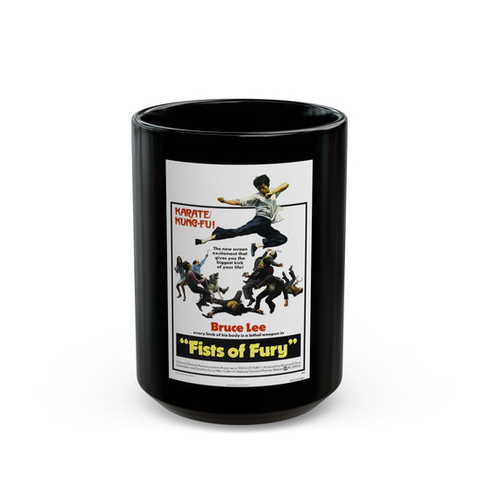 FIST OF FURY (3) 1972 Movie Poster - Black Coffee Mug-15oz-The Sticker Space