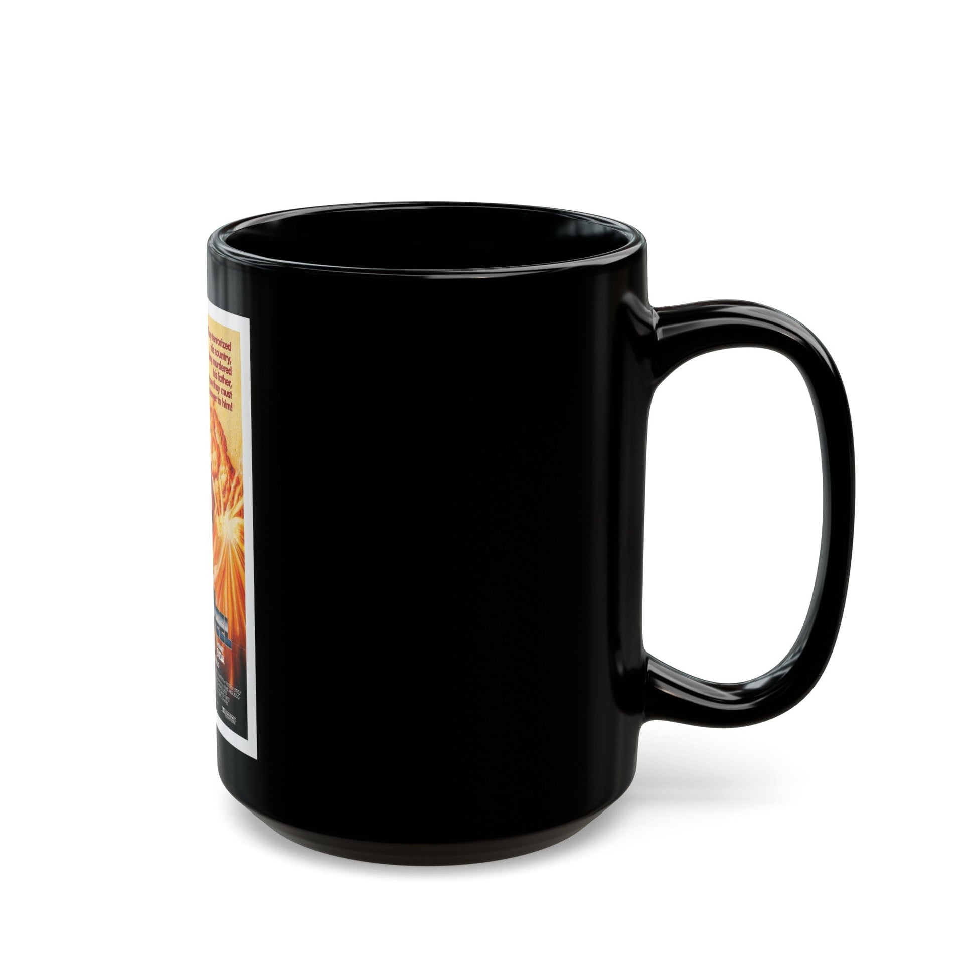 FISTS OF STEEL 1989 Movie Poster - Black Coffee Mug-The Sticker Space