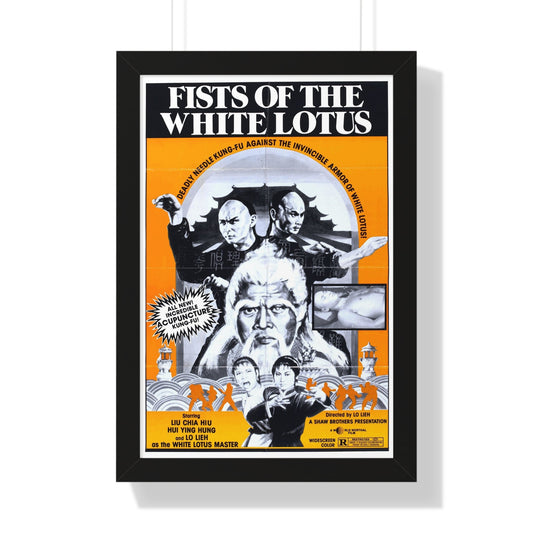 FISTS OF THE WHITE LOTUS 1980 - Framed Movie Poster-16″ x 24″-The Sticker Space