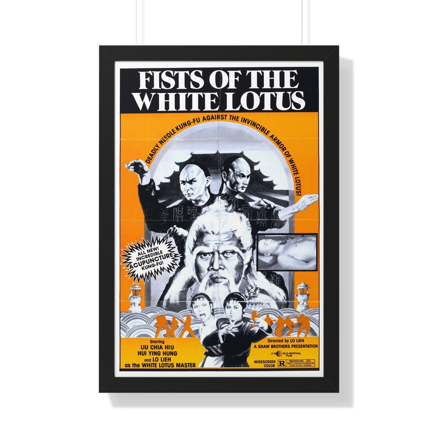 FISTS OF THE WHITE LOTUS 1980 - Framed Movie Poster-20" x 30"-The Sticker Space