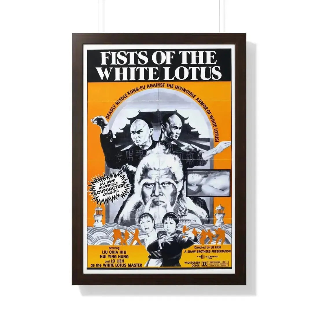 FISTS OF THE WHITE LOTUS 1980 - Framed Movie Poster - The Sticker Space