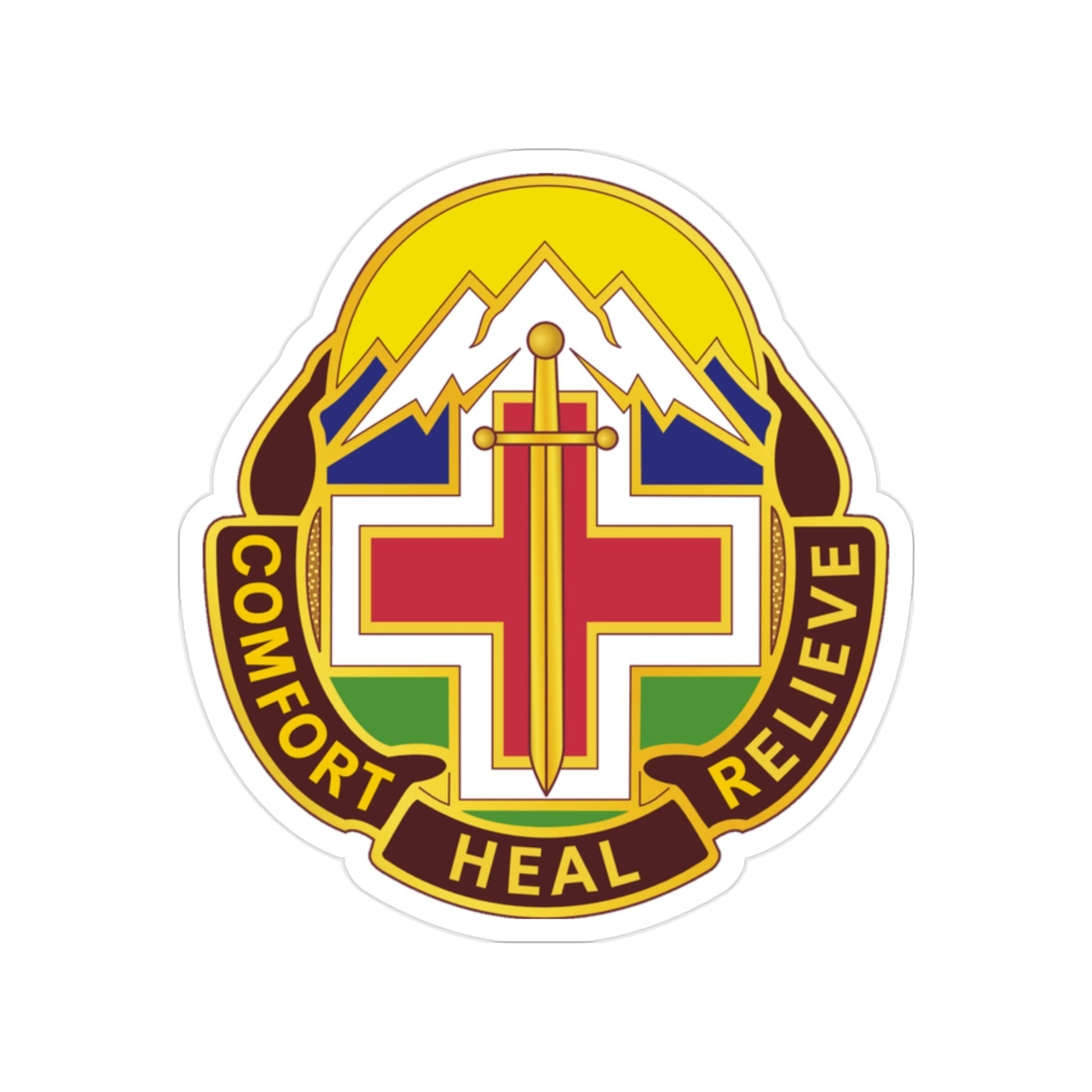 Fitzsimons Medical Center (U.S. Army) Transparent STICKER Die-Cut Vinyl Decal-2 Inch-The Sticker Space