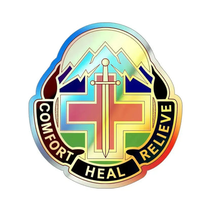 Fitzsimons Medical Center (U.S. Army) Holographic STICKER Die-Cut Vinyl Decal 4 Inch Holographic - The Sticker Space