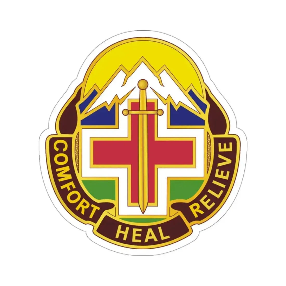 Fitzsimons Medical Center (U.S. Army) STICKER Vinyl Die-Cut Decal 3 Inch - The Sticker Space