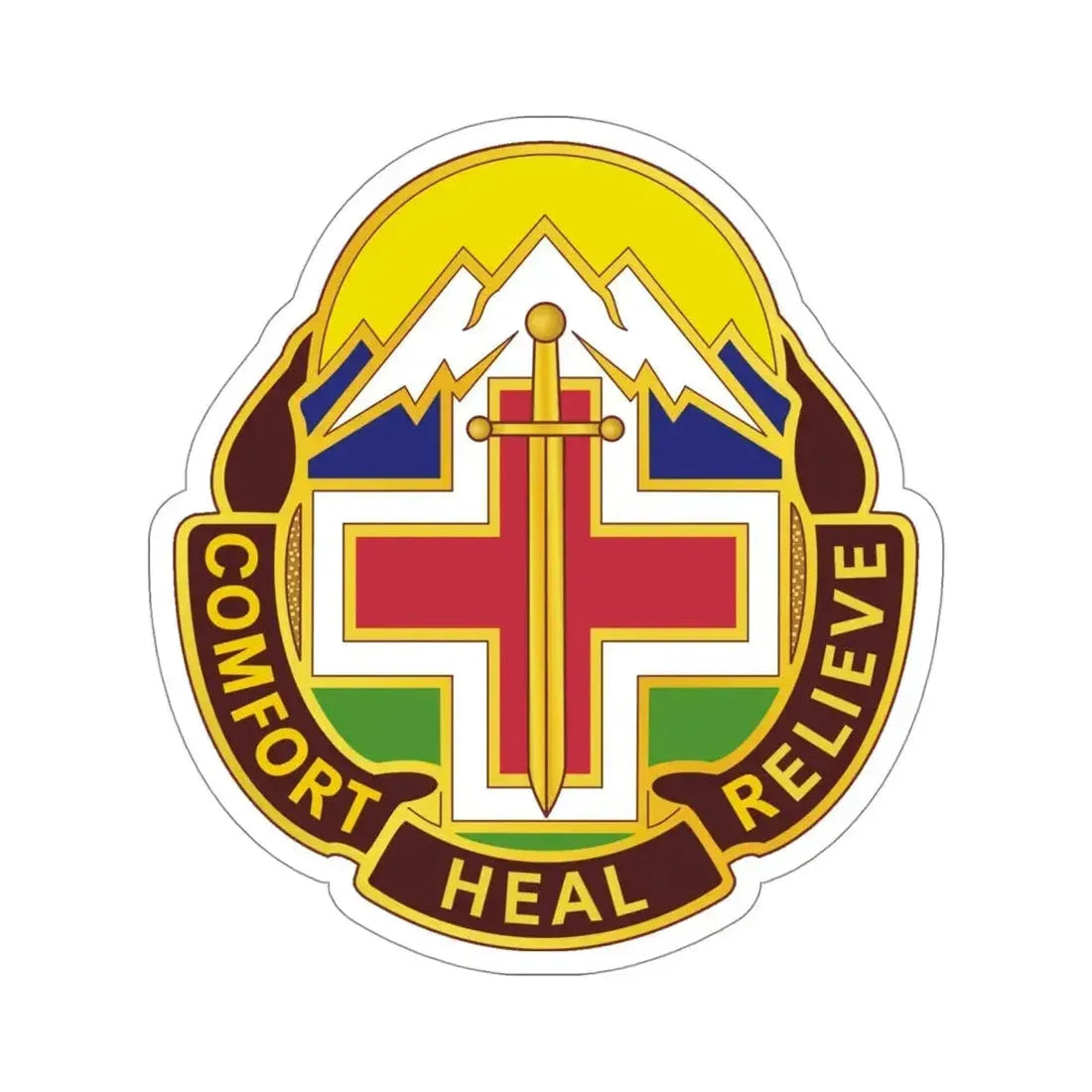 Fitzsimons Medical Center (U.S. Army) STICKER Vinyl Die-Cut Decal 4 Inch - The Sticker Space